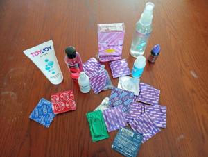 Glijmiddeltjes en condooms